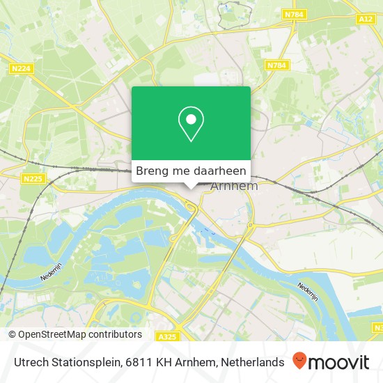 Utrech Stationsplein, 6811 KH Arnhem kaart