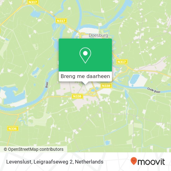 Levenslust, Leigraafseweg 2 kaart