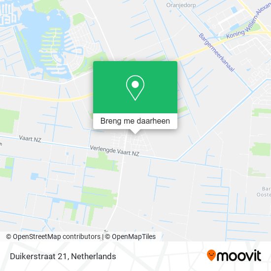 Duikerstraat 21 kaart