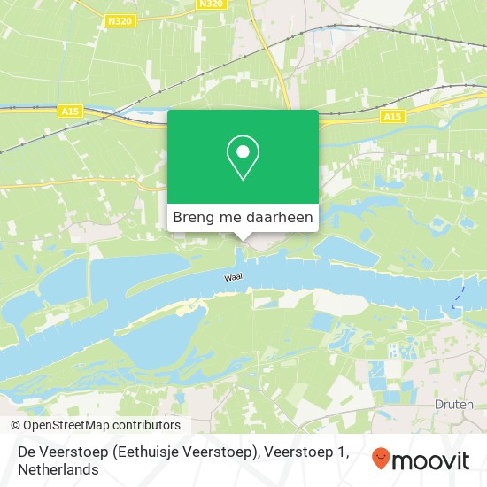 De Veerstoep (Eethuisje Veerstoep), Veerstoep 1 kaart