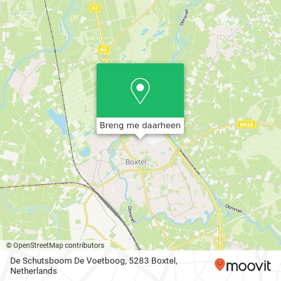 De Schutsboom De Voetboog, 5283 Boxtel kaart