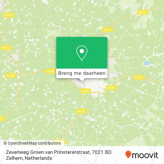 Zevenweg Groen van Prinstererstraat, 7021 BD Zelhem kaart