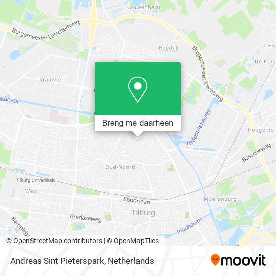 Andreas Sint Pieterspark kaart