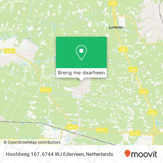 Hoofdweg 167, 6744 WJ Ederveen kaart