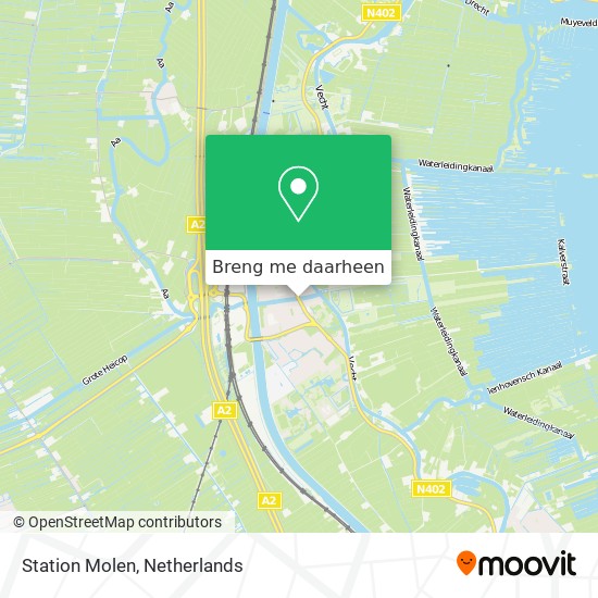 Station Molen kaart