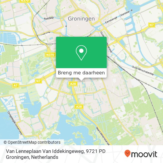 Van Lenneplaan Van Iddekingeweg, 9721 PD Groningen kaart