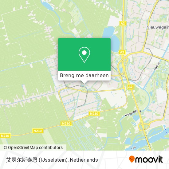 艾瑟尔斯泰恩 (IJsselstein) kaart