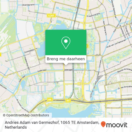 Andries Adam van Germezhof, 1065 TE Amsterdam kaart