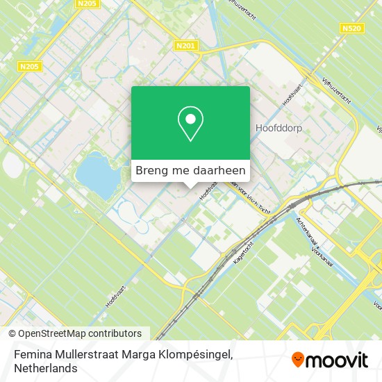 Femina Mullerstraat Marga Klompésingel kaart