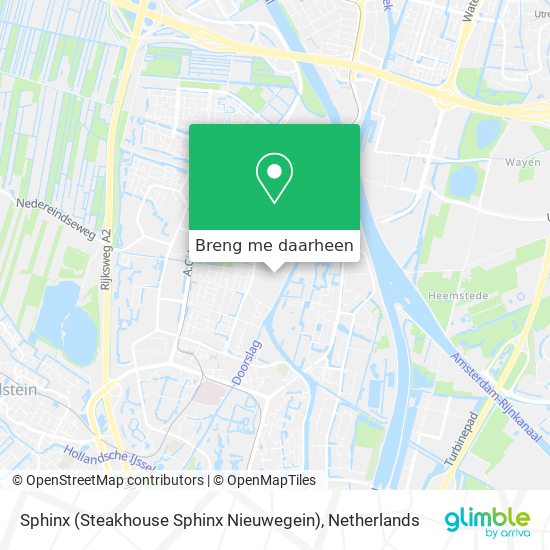 Sphinx (Steakhouse Sphinx Nieuwegein) kaart