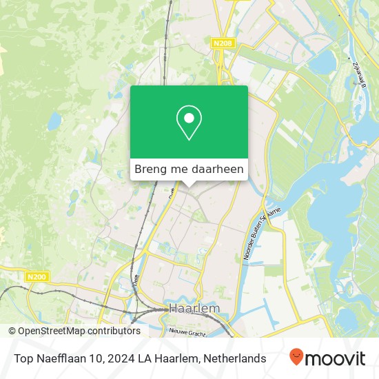 Top Naefflaan 10, 2024 LA Haarlem kaart