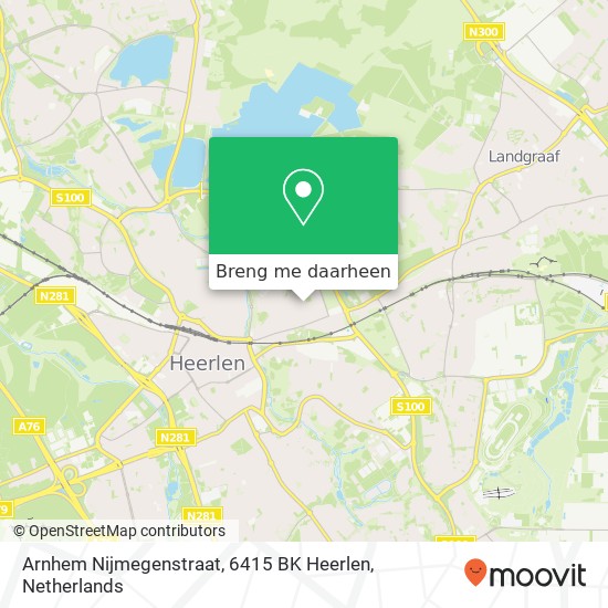 Arnhem Nijmegenstraat, 6415 BK Heerlen kaart