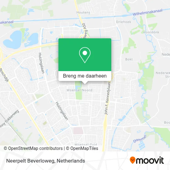 Neerpelt Beverloweg kaart