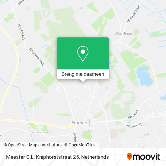 Meester C.L. Kniphorststraat 25 kaart