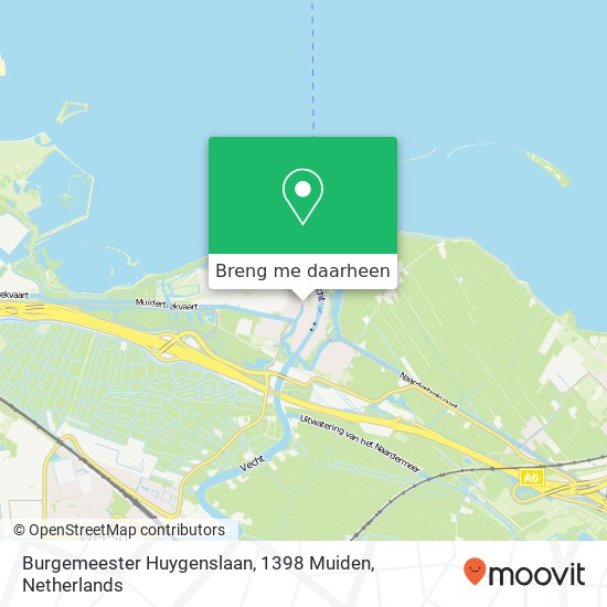 Burgemeester Huygenslaan, 1398 Muiden kaart