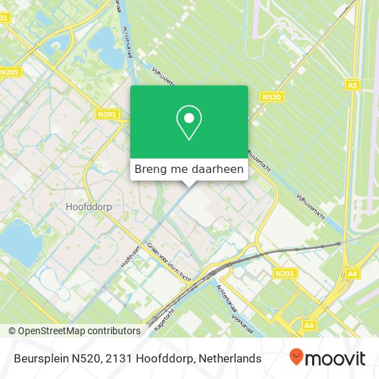 Beursplein N520, 2131 Hoofddorp kaart