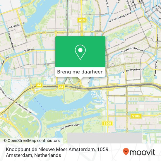 Knooppunt de Nieuwe Meer Amsterdam, 1059 Amsterdam kaart