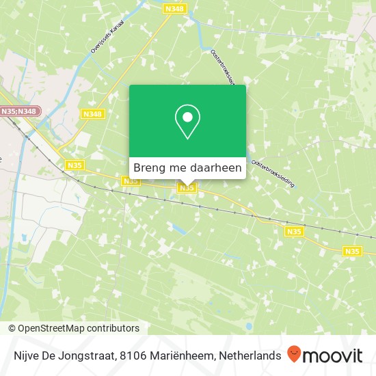 Nijve De Jongstraat, 8106 Mariënheem kaart