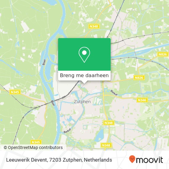 Leeuwerik Devent, 7203 Zutphen kaart