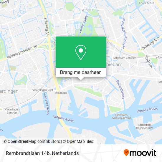 Rembrandtlaan 14b kaart