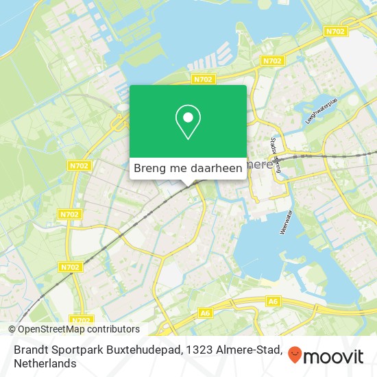 Brandt Sportpark Buxtehudepad, 1323 Almere-Stad kaart