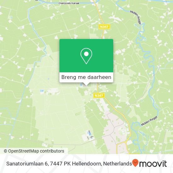 Sanatoriumlaan 6, 7447 PK Hellendoorn kaart