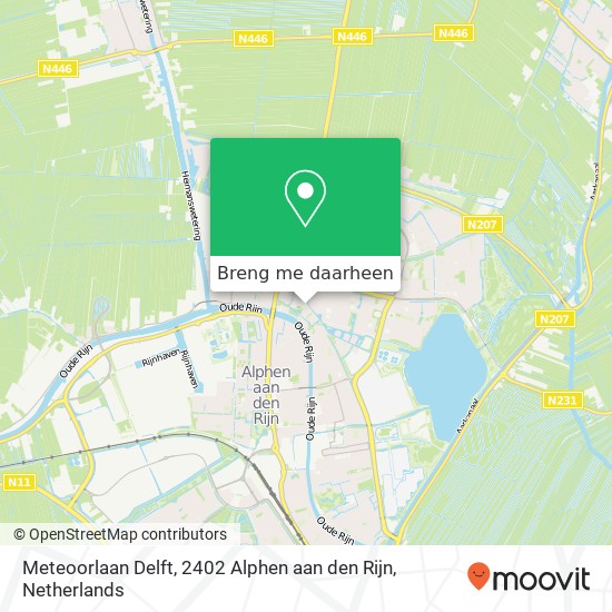 Meteoorlaan Delft, 2402 Alphen aan den Rijn kaart