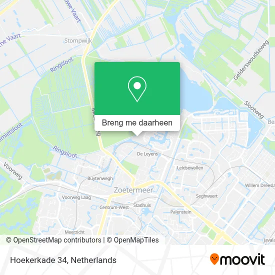 Hoekerkade 34 kaart