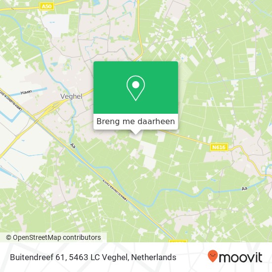 Buitendreef 61, 5463 LC Veghel kaart