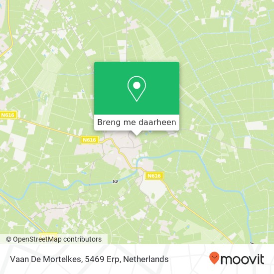 Vaan De Mortelkes, 5469 Erp kaart