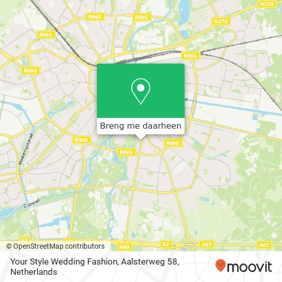 Your Style Wedding Fashion, Aalsterweg 58 kaart