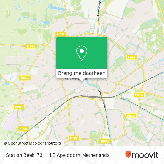 Station Beek, 7311 LE Apeldoorn kaart