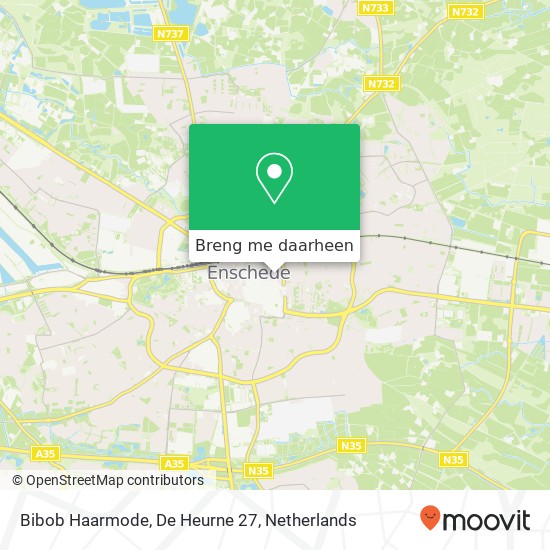 Bibob Haarmode, De Heurne 27 kaart