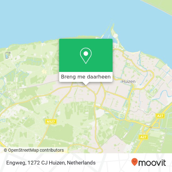 Engweg, 1272 CJ Huizen kaart