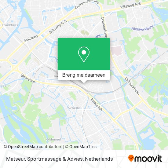 Matseur, Sportmassage & Advies kaart