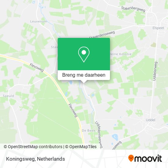 Koningsweg, 3852 Ermelo kaart