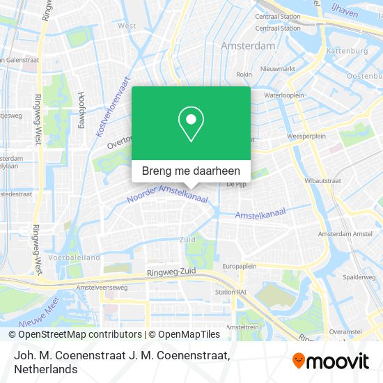Joh. M. Coenenstraat J. M. Coenenstraat kaart