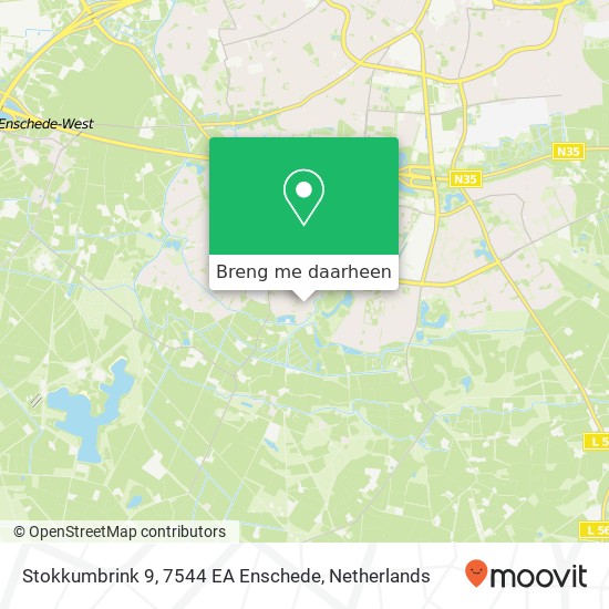 Stokkumbrink 9, 7544 EA Enschede kaart