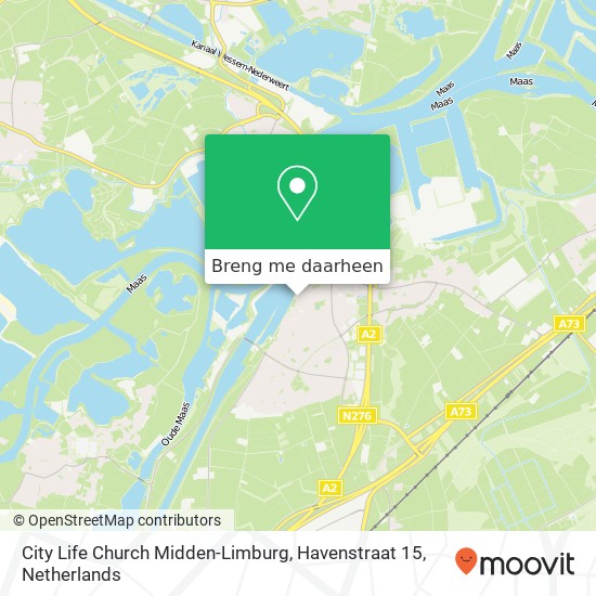 City Life Church Midden-Limburg, Havenstraat 15 kaart