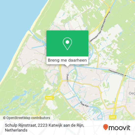 Schulp Rijnstraat, 2223 Katwijk aan de Rijn kaart