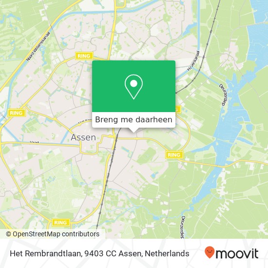 Het Rembrandtlaan, 9403 CC Assen kaart