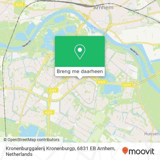 Kronenburggalerij Kronenburgp, 6831 EB Arnhem kaart