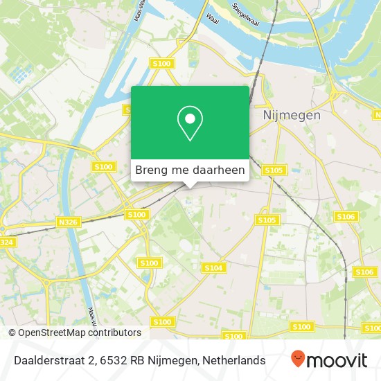 Daalderstraat 2, 6532 RB Nijmegen kaart