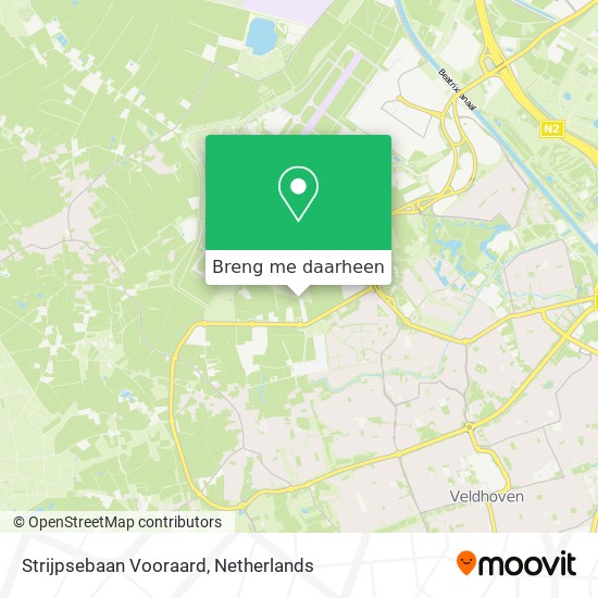 Strijpsebaan Vooraard kaart
