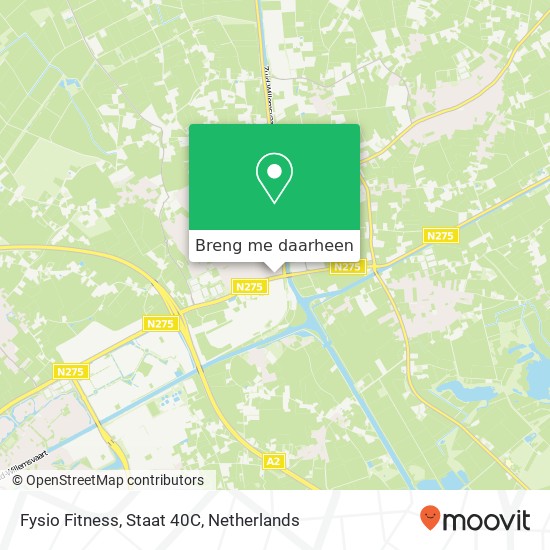 Fysio Fitness, Staat 40C kaart