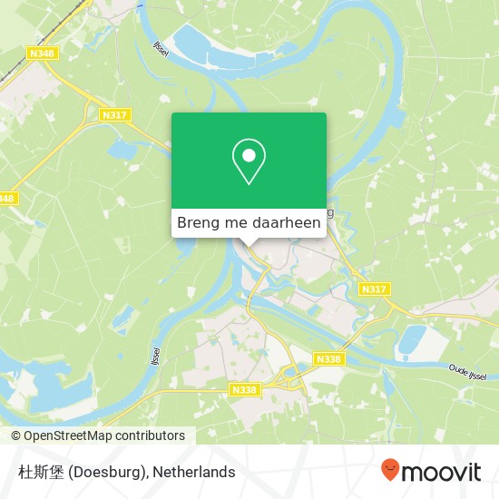 杜斯堡 (Doesburg) kaart