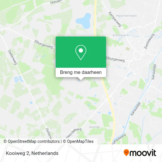 Kooiweg 2, 8181 PB Heerde kaart