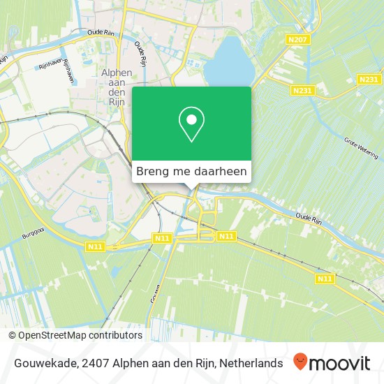 Gouwekade, 2407 Alphen aan den Rijn kaart