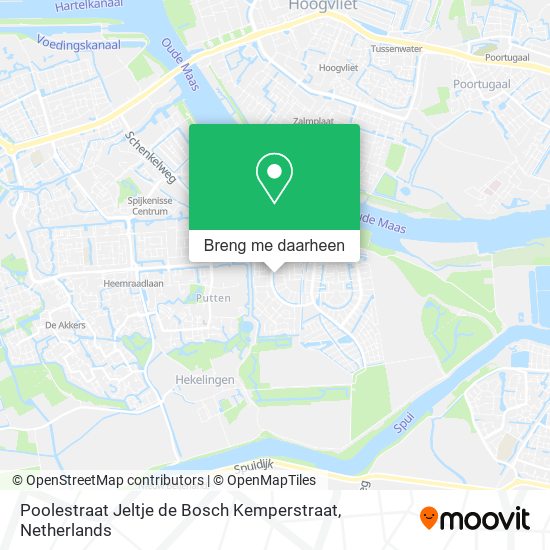 Poolestraat Jeltje de Bosch Kemperstraat kaart