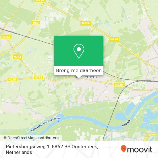 Pietersbergseweg 1, 6862 BS Oosterbeek kaart